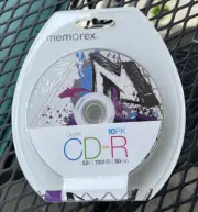 NEW Sealed Memorex 10 Graffiti CD-R 52X 700MB 80min NEW Recordable CD-R Media