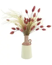 Creative Displays Beige Pampas And Mauve Hare's Tail Arrangement