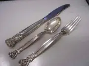 Celtic Weave (Sterling) by TOWLE SILVER -- Knife, Fork & Teaspoon