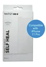 Tech21 Impact Shield Screen Protector for Apple iPhone X, XS, and 11 Pro with Self Heal (T21-5862) - Clear
