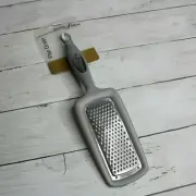 Grand Gourmet Pro Flat Grater Zester Gray Stainless Steel Cheese Ginger