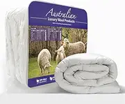 700GSM Washable Australian Wool Quilt Doona Duvet Blanket All Season Weight (King)
