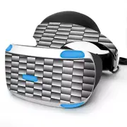 Skin Wrap for Sony Playstation PSVR Headset White Grey Carbon Fiber Look