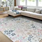 Extra Large 240x340cm Rug Ivory Cream White Plush Lounges Carpet High Traffic
