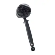 Silicone Coffee Group Head Brush for 51/58mm, Arc Long Handle Cleaning Tool