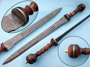 HAND FORGED Gladiator Roman Sword medieval sword Damascus steel Gladius sword