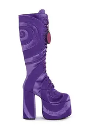 [Dolls Kill x Willy Wonka] Wonka Vision Lace-Up Boots