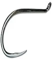 [Mustad] Classic Extra Strong Forged Barbless Reversed Point Turned Up Eye Octopus/Beak Hook (Pack of 10)