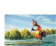 Chicken Joe Tapestry, Funny Chicken Flags For Bedroom,Outdoor Wall Flag Cute Animal Room Decor, Double Sided Funny Flag Banner Party Supplies Yard Signs For Garden, 3x5ft