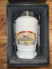 CAO LA TRAVIATA MARCA SELECTA WHITE GLASS CIGAR HUMIDOR JAR
