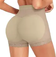 [Generic] Women Butt Lifter Panties Padded Shapewear Hip Enhancer Pads Shorts Seamless Underwear Tummy Control Shorts