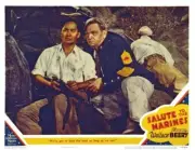 Salute To The Marines Lobby Card Keye Luke Wallace Beery 1943 Old Movie Photo