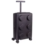Lego Brick 2x3 Trolley Luggage Suitcase Bag Expandable 35.5x56cm - Black