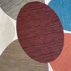 Placemat Oval Shape Water Resistant Kitchen Dining Table Mat Bendable
