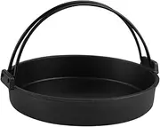 Cabilock Double Ears Sukiyaki Pot Cast Cooking Pot for Outdoor Use Japanese Style Wok with Non Slip Handles for Seafood and Beef Hotpot Meals