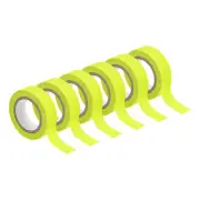 6Rolls 0.6inch x 16.5feet Neon Gaffers Cloth Tape Glow in the Dark Tape, Yellow