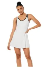 NWT Gilly Hicks energize active white scoop dress sz small tenis prep preppy