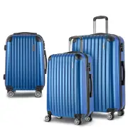 3pcs LuggageTrolley Set Travel Suitcase Storage Organiser Carry On Hard Case TSA