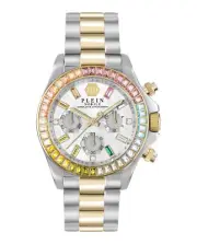 Philipp Plein Womens Nobile Two Tone 38mm Bracelet Fashion Watch