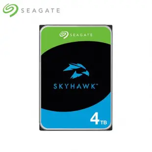 【SEAGATE 希捷】SkyHawk 4TB 3.5吋 5400轉 256MB 監控內接硬碟(ST4000VX016)