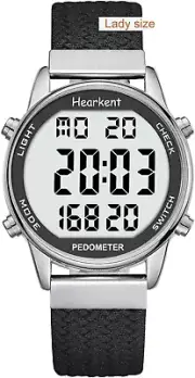 Hearkent Women Pedometer Watch for Walking, Step Counter for Women, Sport Wat...