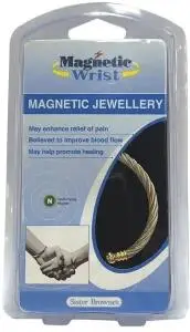 MAGNETIC Silver & Gold Rope Twist Bangle