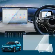 15.6-inch Tempered Glass Dash Center Console Screen Protector for BYD Atto 3 Atto3 2024-Onwards Touchscreen Anti-Scratch Cover Accessories