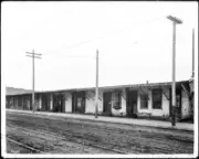 An Adobe House Houses? In Sonora Town Los Angeles 1895 California - Old Photo