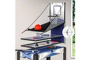 5-In-1 Game Table Pool Table Tennis Air Hockey Basketball Arcade Gift