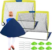 Portable Square Folding 4x3ft Soccer Goals Set for Backyard Pop-up Football Goa