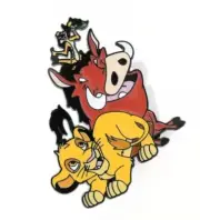 Animated Movie - The Lion King enamel pin - Pumbaa Timon and Simba
