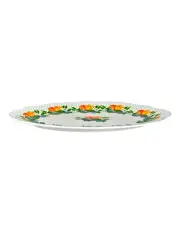 [Casa Domani] Jardino Scallop Oval Platter 35cm Gift Boxed in Green