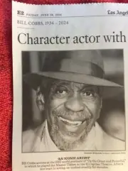 OBITUARY 1934 - 2024 BILL COBBS ACTOR NIGHT AT THE MUSEUM THE HUDSUCKER PROXY