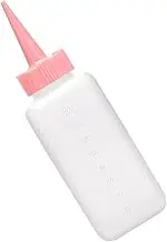 Squeeze Bottle - Condiment Squeeze Bottles, 6.18 Inches Kitchen Squirt Bottles - 160ml Translucent Hair Color Applicator, Precise Dispensing for Sauces, Hair Color & Dressings - Pink & Green