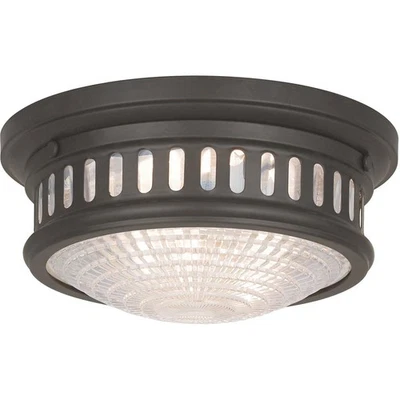 Livex Lighting 73051-07 Berwick 2 Light 11 inch Bronze Flush Mount Ceiling Light