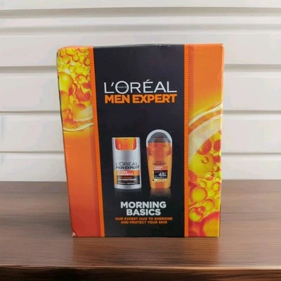 L Oreal Men Expert Morning Basics 24Hr Moisturiser Roll On 50ML Duo SHIPPING INC