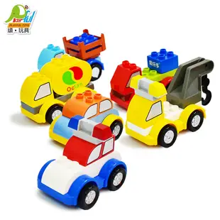 大顆粒百變積木車41PCS (玩具車 創意拼裝 兒童禮物)【Playful Toys 頑玩具】