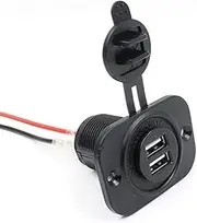 12V Car Socket USB Charger Socket Outlet for Car Installation Cigarette Lighter Waterproof