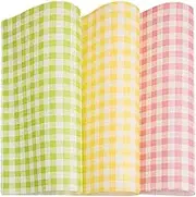 Sorkwo 150 Pcs Wax Paper Sheets, Greaseproof Wrap Paper Parchment Papers Air Fryer Disposable Paper Liner for Outdoor Picnic, Churches, Home Party, Restaurants