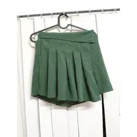 在飛比找蝦皮購物優惠-GOOD LOGO 綠色百褶褲裙 台北公館可面交