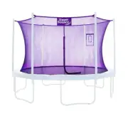Upper Bounce Trampoline Enclosure Net Fits 12 Ft Round Frame W/Tech Pocket