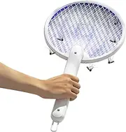 Electric Fly Swatter Racket,Household Folding Intelligent Fly Catcher | Portable Safe Outdoor Supplies, Camping Gear for Sports, Barbecues, Indoors
