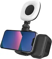Phone Bluetooth Handheld Sefile Stick Handle Stabilizer Vlog Selfie Fill Light Photography Accessories Black with Light