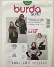 Burda Sewing Pattern 7035 Accessories Size 10-22 Knit UNCUT