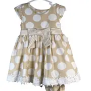 Rare Editions Dress & Bloomer 2-Piece Set Party Outfit Baby Girl 6-9 Months NWT