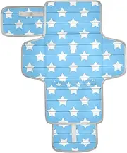 Reusable Toddler Changing pad with Tissue Pocket Waterproof Changing pad for Baby Infant Travel Station Kit