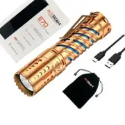 Acebeam E70 Copper LED Flashlight 4600 Lm 5000K Warm White- Battery NOT Included