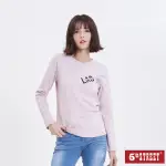 【5TH STREET】女潮印花薄長袖T恤-淺粉紅