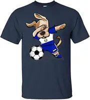 [keoStore] Dog Dabbing El Salvador Soccer Jersey Football Gift T-Shirt