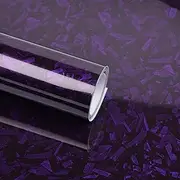 Lypumso Purple Forged Carbon Fiber Vinyl Wraps, Adhesive Wrap Vinyl Roll for Full Car Wraps, Auto Interior Stickers Sheets Films Wraps Without Bubble for DIY Use 1ft x 5ft